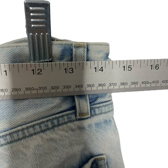 Frame After Jeans Women 26 Le Jane Crop Raw hem Luster Straight Leg wide Boho - Picture 4 of 9